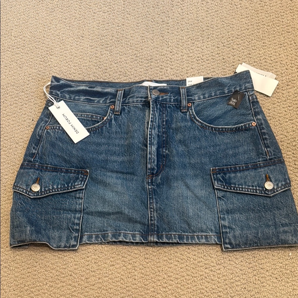 Denim Forum Classic Blue Mini Skirt